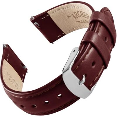Archer Watch Straps Bracelets de Montre en Cuir de Grain Supérieur à Fixation Rapide - Publicité Archer Watch Straps Bracelets de Montre en Cuir de Grain Supérieur à Fixation Rapide - Publicité