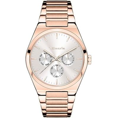 Tamaris Montre pour Femmes Montre À Quartz Ronde pour Femmes avec Bracelet en Acier Inoxydable - Publicité Tamaris Montre pour Femmes Montre À Quartz Ronde pour Femmes avec Bracelet en Acier Inoxydable - Publicité