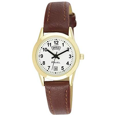 Ravel Montre Calendrier Jour et Date Unisexe Quartz Analogique R0706 - Publicité Ravel Montre Calendrier Jour et Date Unisexe Quartz Analogique R0706 - Publicité