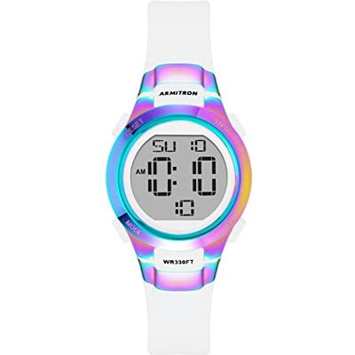 Armitron Sport Women's Digital Chronograph Resin Strap Watch, 45/7012 - Publicité Armitron Sport Women's Digital Chronograph Resin Strap Watch, 45/7012 - Publicité