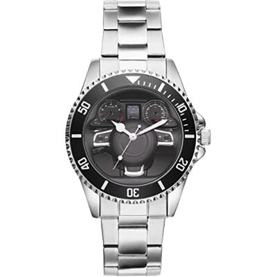 KIESENBERG Montre Homme Cadeau pour RS 6 Fans Cockpit Quartz Analogique Montre-Bracelet - Publicité KIESENBERG Montre Homme Cadeau pour RS 6 Fans Cockpit Quartz Analogique Montre-Bracelet - Publicité