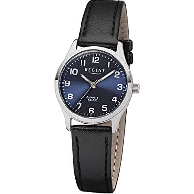 REGENT Femmes Analogique Quartz Montre avec Bracelet en Cuir - Publicité REGENT Femmes Analogique Quartz Montre avec Bracelet en Cuir - Publicité