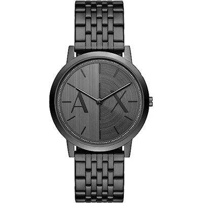 Armani Exchange Watch for Men, Quartz Two Hand Movement and 40 mm Case Size with Stainless Steel Or Leather Strap - Publicité Armani Exchange Watch for Men, Quartz Two Hand Movement and 40 mm Case Size with Stainless Steel Or Leather Strap - Publicité