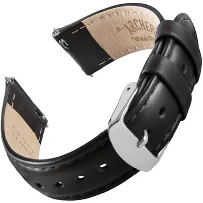 Archer Watch Straps Bracelets de Montre en Cuir de Grain Supérieur à Fixation Rapide - Publicité Archer Watch Straps Bracelets de Montre en Cuir de Grain Supérieur à Fixation Rapide - Publicité