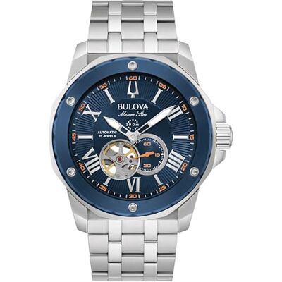 Bulova Montre Automatique Analogique pour Hommes Marine Star - Publicité Bulova Montre Automatique Analogique pour Hommes Marine Star - Publicité
