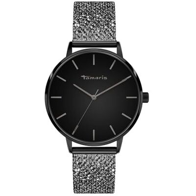 Tamaris Montre-Bracelet Montre À Quartz pour Femmes Analogique 36Mm, avec Acier Inoxydable Bracelet, Glitzer, 3 ATM Étanche - Publicité Tamaris Montre-Bracelet Montre À Quartz pour Femmes Analogique 36Mm, avec Acier Inoxydable Bracelet, Glitzer, 3 ATM Étanche - Publicité