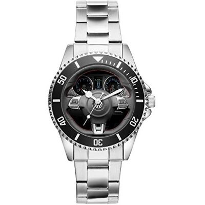 KIESENBERG Montre Homme Cadeau pour Golf GTI Fans Cockpit Quartz Analogique Montre-Bracelet - Publicité KIESENBERG Montre Homme Cadeau pour Golf GTI Fans Cockpit Quartz Analogique Montre-Bracelet - Publicité