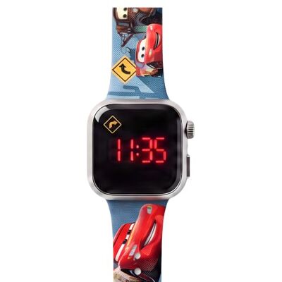 Cars Auta Diakakis Montre numérique LED pour enfant - Publicité Cars Auta Diakakis Montre numérique LED pour enfant - Publicité