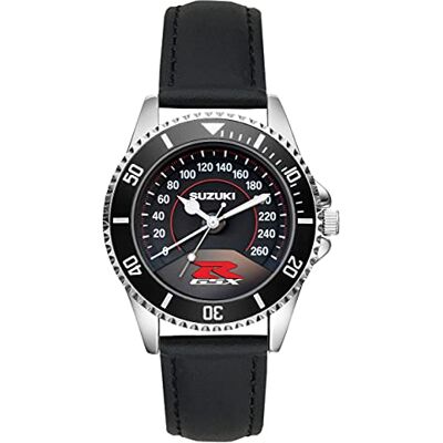 KIESENBERG Montre Homme Cadeau pour Suzuki GSX-R Fans Cockpit Compteur de Vitesse Quartz Analogique Montre-Bracelet - Publicité KIESENBERG Montre Homme Cadeau pour Suzuki GSX-R Fans Cockpit Compteur de Vitesse Quartz Analogique Montre-Bracelet - Publicité