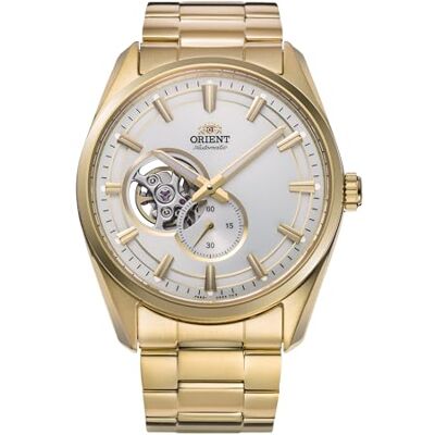 Orient Contemporary Small Seconds Semi Skeleton Montre pour Homme Automatique à remontage Manuel Casual AR00 - Publicité Orient Contemporary Small Seconds Semi Skeleton Montre pour Homme Automatique à remontage Manuel Casual AR00 - Publicité