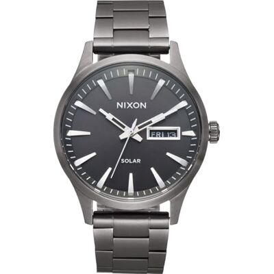 Nixon Sentry Solar Stainless Steel Montre-Bracelet pour hommes - Publicité Nixon Sentry Solar Stainless Steel Montre-Bracelet pour hommes - Publicité