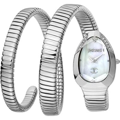 Just Cavalli Bracelet Serpent Signature Femme Nacre, taille unique, Acier inoxydable - Publicité Just Cavalli Bracelet Serpent Signature Femme Nacre, taille unique, Acier inoxydable - Publicité