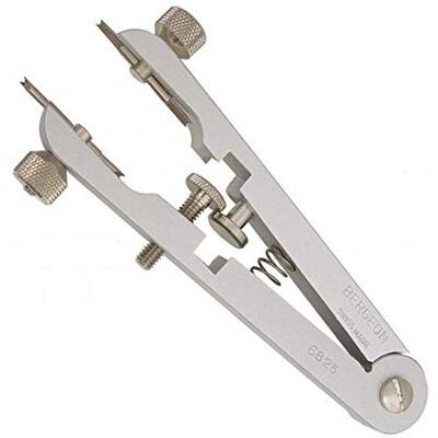 Bergeon 6825-PF Pince spéciale pour barrettes à ressort 1,40 mm - Publicité Bergeon 6825-PF Pince spéciale pour barrettes à ressort 1,40 mm - Publicité