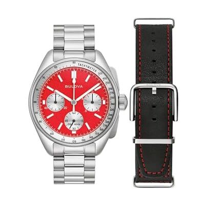 Bulova Montre Lunar Pilot en Acier Inoxydable pour Hommes - Publicité Bulova Montre Lunar Pilot en Acier Inoxydable pour Hommes - Publicité