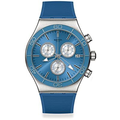 Swatch Montre New Irony Chrono BLUE IS ALL - Publicité Swatch Montre New Irony Chrono BLUE IS ALL - Publicité