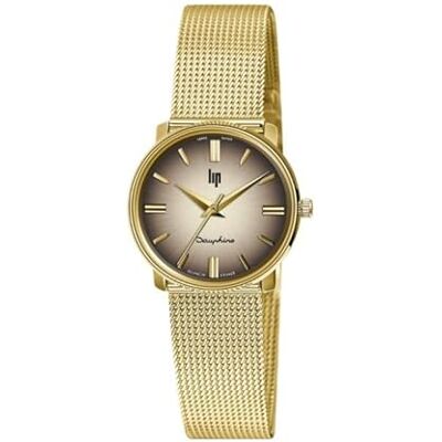 Lip Montre Dauphine 29mm Cadran Marron Soleillé - Publicité Lip Montre Dauphine 29mm Cadran Marron Soleillé - Publicité