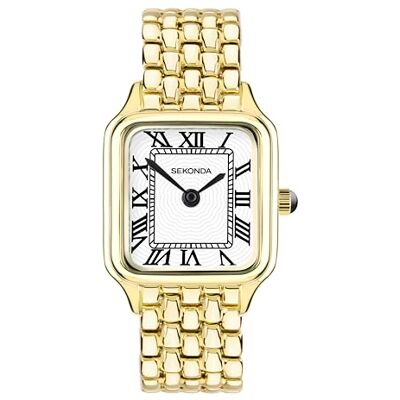 Sekonda Monica Montre à quartz classique pour femme avec affichage analogique et bracelet en alliage Blanc 30 mm - Publicité Sekonda Monica Montre à quartz classique pour femme avec affichage analogique et bracelet en alliage Blanc 30 mm - Publicité