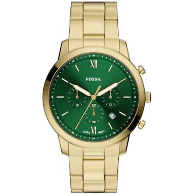 Fossil Neutra Montre pour Homme en Acier Inoxydable doré 44 mm - Publicité Fossil Neutra Montre pour Homme en Acier Inoxydable doré 44 mm - Publicité