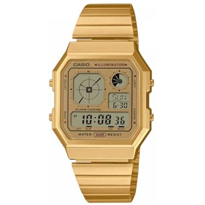 Casio Montre Collection A130WEG-9AEF en résine et Acier Inoxydable - Publicité Casio Montre Collection A130WEG-9AEF en résine et Acier Inoxydable - Publicité