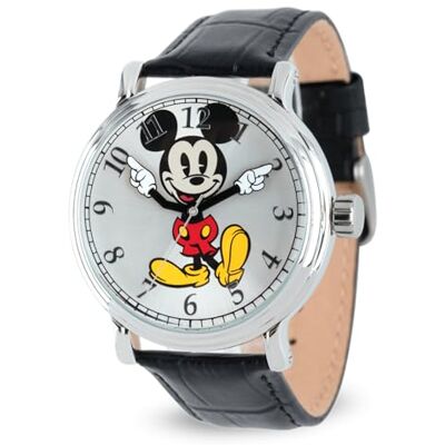 Disney Homme Analogique Quartz Japonais Montre avec Bracelet en Cuir - Publicité Disney Homme Analogique Quartz Japonais Montre avec Bracelet en Cuir - Publicité