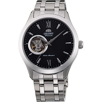 Orient Open Heart Men's Automatic Manual Winding Mechanical Classic Steel Band Skeleton Dial Wrist Watch - Publicité Orient Open Heart Men's Automatic Manual Winding Mechanical Classic Steel Band Skeleton Dial Wrist Watch - Publicité