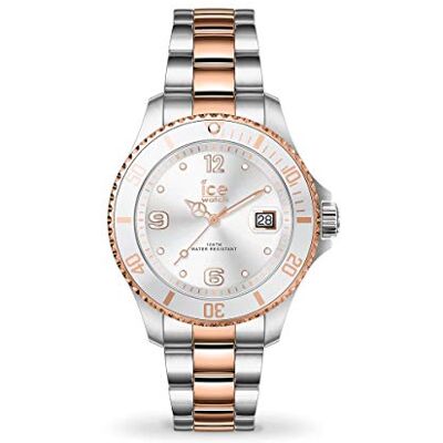 WATCH Ice Steel Silver Rose-Gold Montre Argent pour Femme avec Bracelet en Metal (Small) - Publicité WATCH Ice Steel Silver Rose-Gold Montre Argent pour Femme avec Bracelet en Metal (Small) - Publicité