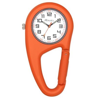 Ravel Montre à Quartz Caribinée à Clip Ceinture Quartz Analogique R1105 - Publicité Ravel Montre à Quartz Caribinée à Clip Ceinture Quartz Analogique R1105 - Publicité