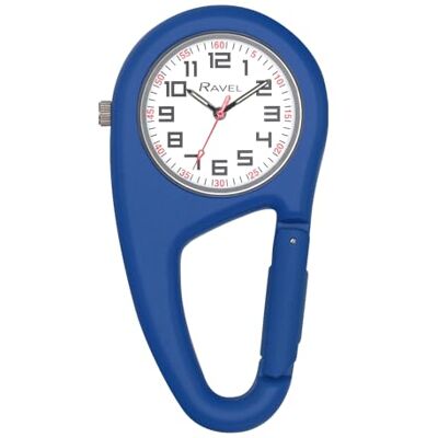 Ravel Montre à Quartz Caribinée à Clip Ceinture Quartz Analogique R1105 - Publicité Ravel Montre à Quartz Caribinée à Clip Ceinture Quartz Analogique R1105 - Publicité