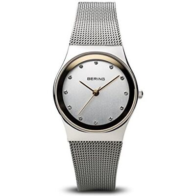 BERING Femmes Analogique Quartz Classic Collection Montre avec Bracelet en Acier Inoxydable & Verre Saphir - Publicité BERING Femmes Analogique Quartz Classic Collection Montre avec Bracelet en Acier Inoxydable & Verre Saphir - Publicité
