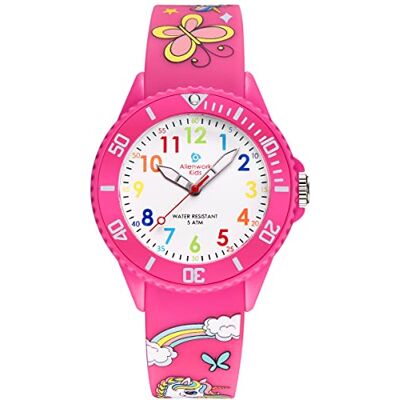 Alienwork Kids Montre Pédagogique Apprendre l'Heure Enfants Garçon Fille Temps d'apprentissage Résistant à l'eau 5 ATM - Publicité Alienwork Kids Montre Pédagogique Apprendre l'Heure Enfants Garçon Fille Temps d'apprentissage Résistant à l'eau 5 ATM - Publicité