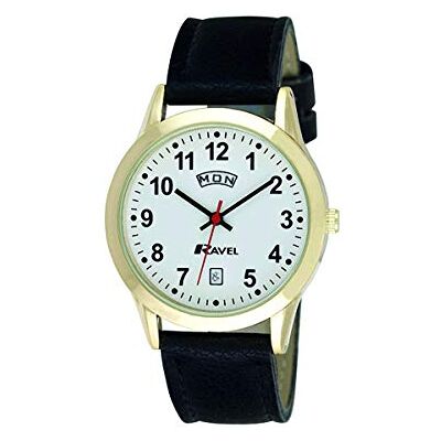 Ravel Montre Calendrier Jour et Date Unisexe Quartz Analogique R0706 - Publicité Ravel Montre Calendrier Jour et Date Unisexe Quartz Analogique R0706 - Publicité