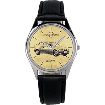 KIESENBERG Montre Homme Cadeau pour BMW E36 Compact Oldtimer Fans Quartz Analogique Bracelet en Cuir Montre-Bracelet - Publicité KIESENBERG Montre Homme Cadeau pour BMW E36 Compact Oldtimer Fans Quartz Analogique Bracelet en Cuir Montre-Bracelet - Publicité