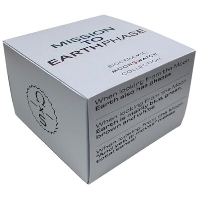 Swatch Montre bracelet Moonswatch Omega x Mission to Earthphase en biocéramique, gris, bracelet - Publicité Swatch Montre bracelet Moonswatch Omega x Mission to Earthphase en biocéramique, gris, bracelet - Publicité