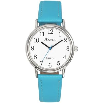 Ravel Montre Ronde Brighter Days pour Femmes, Ton Argenté Quartz analogique R0140 - Publicité Ravel Montre Ronde Brighter Days pour Femmes, Ton Argenté Quartz analogique R0140 - Publicité