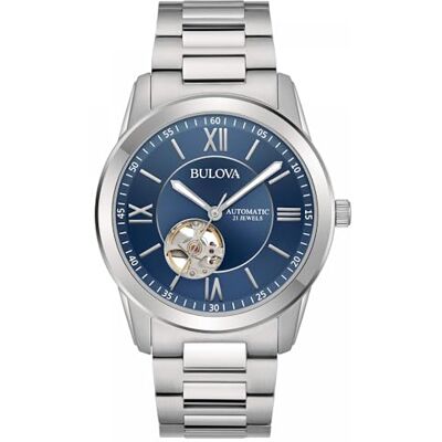 Bulova, Montre, Montre emblématique, La Perfection de l’Artisanat des modèles Simples, élégants et esthétiques, Orologio da Uomo Automatic Open Heart, - Publicité Bulova, Montre, Montre emblématique, La Perfection de l’Artisanat des modèles Simples, élégants et esthétiques, Orologio da Uomo Automatic Open Heart, - Publicité