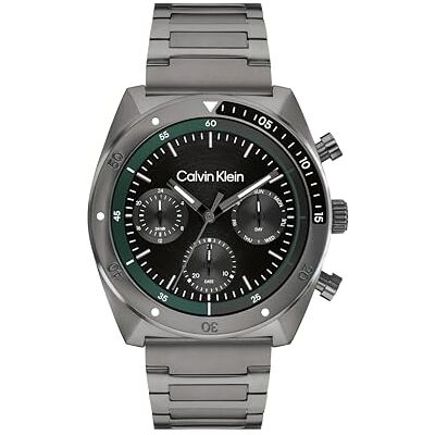 Calvin Klein Montre Analogique Multifunction à Quartz pour Homme Collection CK Flex avec Bracelet en Acier Inoxydable ou en Silicone - Publicité Calvin Klein Montre Analogique Multifunction à Quartz pour Homme Collection CK Flex avec Bracelet en Acier Inoxydable ou en Silicone - Publicité