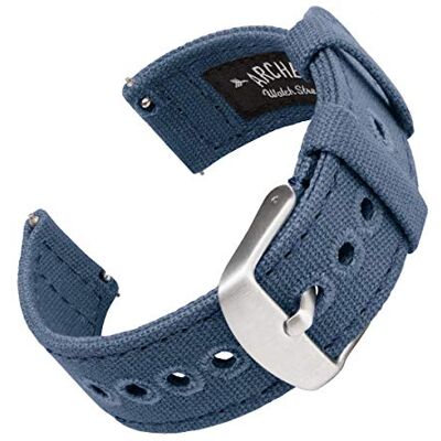 Archer Watch Straps Bracelets de Montre en Toile à Dégagement Rapide - Publicité Archer Watch Straps Bracelets de Montre en Toile à Dégagement Rapide - Publicité