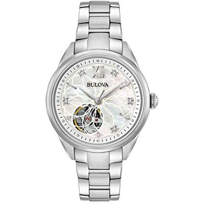 Bulova pour Femme Analogique Automatique Montre avec Bracelet en Acier Inoxydable - Publicité Bulova pour Femme Analogique Automatique Montre avec Bracelet en Acier Inoxydable - Publicité
