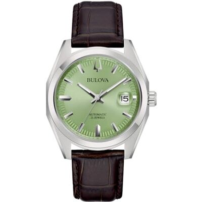 Bulova Montre Automatique , argenté, lanière - Publicité Bulova Montre Automatique , argenté, lanière - Publicité