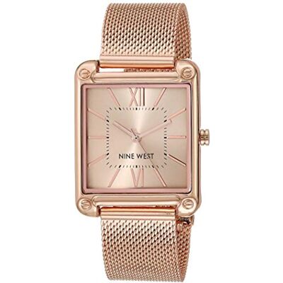 NINE WEST Women's Mesh Bracelet Watch - Publicité NINE WEST Women's Mesh Bracelet Watch - Publicité