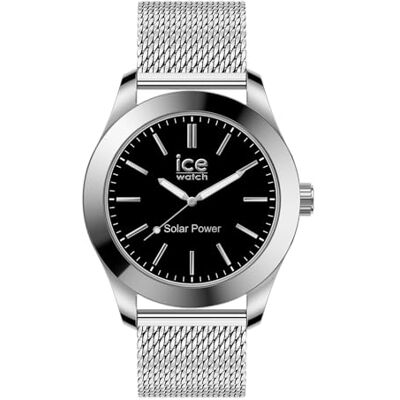WATCH Ice Steel Silver Black Montre Argent pour Homme avec Bracelet en Metal (Medium) - Publicité WATCH Ice Steel Silver Black Montre Argent pour Homme avec Bracelet en Metal (Medium) - Publicité