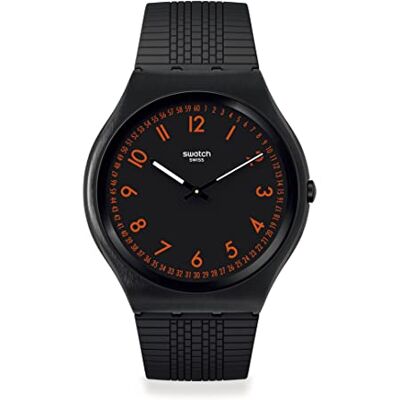 Swatch Montre Skin Irony BRUSHED RED, bracelet - Publicité Swatch Montre Skin Irony BRUSHED RED, bracelet - Publicité