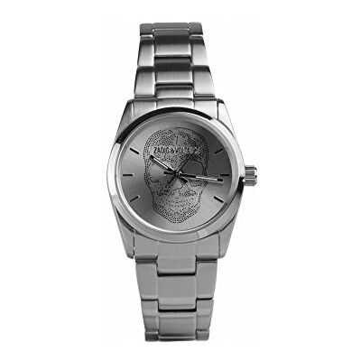 Zadig & Voltaire Montre Femme Quartz Acier inoxydable Blanc Argent Analogique - Publicité Zadig & Voltaire Montre Femme Quartz Acier inoxydable Blanc Argent Analogique - Publicité