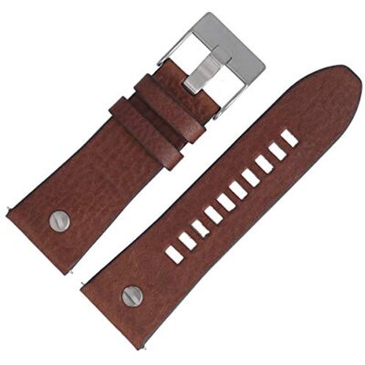 Diesel Bracelet De Montre 28mm Cuir Marron DZ-7314 - Publicité Diesel Bracelet De Montre 28mm Cuir Marron DZ-7314 - Publicité