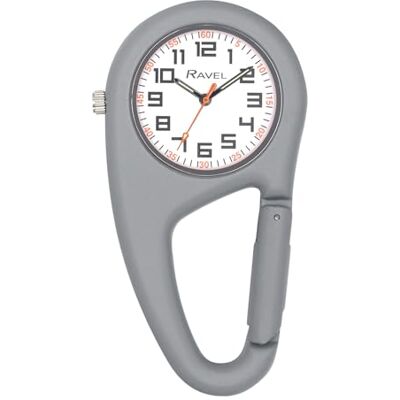 Ravel Montre à Quartz Caribinée à Clip Ceinture Quartz Analogique R1105 - Publicité Ravel Montre à Quartz Caribinée à Clip Ceinture Quartz Analogique R1105 - Publicité