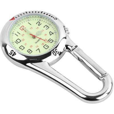 Ziyonix Montre Numérique de Sport à Clipser et Mousqueton, Montre Infirmière Phosphorescente pour Médecins, Infirmières et Chefs Paramédicaux, Alpinisme (Argent) - Publicité Ziyonix Montre Numérique de Sport à Clipser et Mousqueton, Montre Infirmière Phosphorescente pour Médecins, Infirmières et Chefs Paramédicaux, Alpinisme (Argent) - Publicité