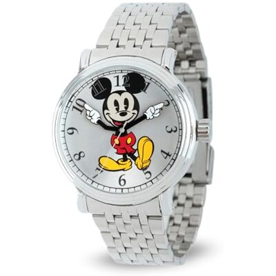 Disney Homme Analogique Quartz Japonais Montre avec Bracelet en Métal - Publicité Disney Homme Analogique Quartz Japonais Montre avec Bracelet en Métal - Publicité