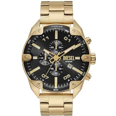 Diesel Montre Spiked pour Homme, Mouvement chronographe à Quartz avec Bracelet en Acier Inoxydable - Publicité Diesel Montre Spiked pour Homme, Mouvement chronographe à Quartz avec Bracelet en Acier Inoxydable - Publicité