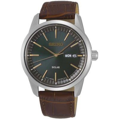 Seiko Montre Solaire Homme Acier Inoxydable Bracelet métal SNE525P1 - Publicité Seiko Montre Solaire Homme Acier Inoxydable Bracelet métal SNE525P1 - Publicité