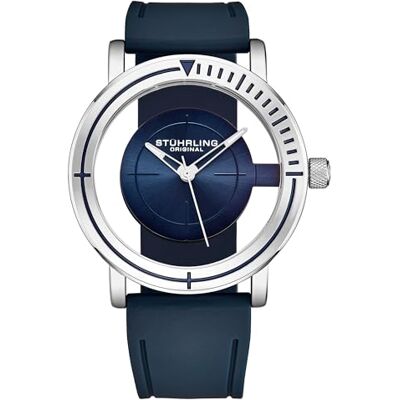 Stuhrling Original Montre Voyager pour Homme avec Bracelet en Nylon résistant à l'eau 44 mm - Publicité Stuhrling Original Montre Voyager pour Homme avec Bracelet en Nylon résistant à l'eau 44 mm - Publicité